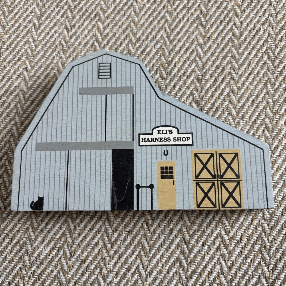Cat's Meow Eli's Harness Shop Ohio Amish Series Holmes County 1991